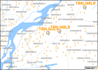 map of Tāhliwāla