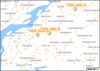 map of Tahliwāla