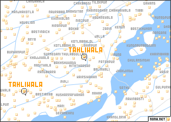 map of Tahlīwāla