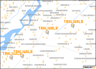 map of Tāhliwāla