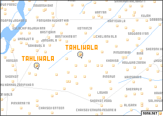 map of Tāhliwāla