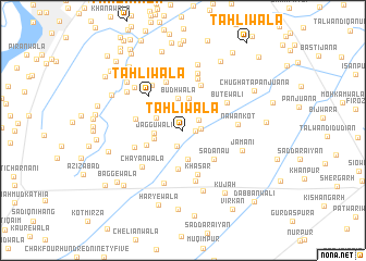 map of Tahliwāla