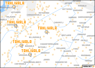 map of Tahliwāla