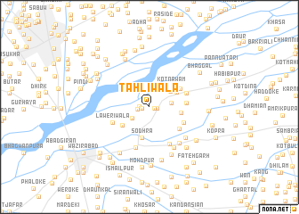 map of Tāhliwāla