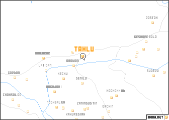 map of Tahlū