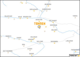 map of Ţahneh