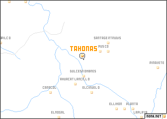 map of Tahonas