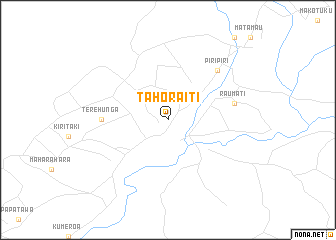 map of Tahoraiti