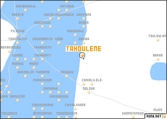 map of Tahoulène