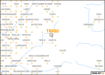 map of Ta-hou