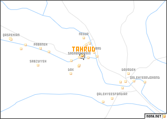 map of Tahrūd