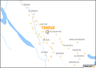 map of Ţahrūr