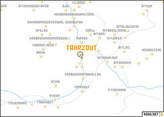 map of Tahrzout