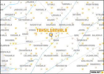 map of Tahsīldārwāla