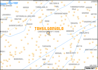 map of Tahsīldārwāla