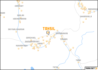 map of Tahsīl