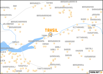 map of Tahsīl