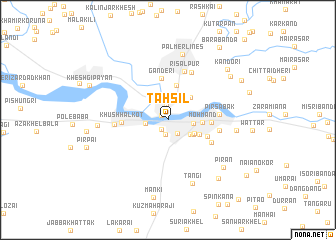 map of Tahsil