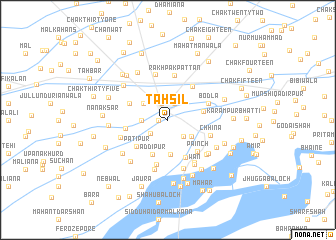 map of Tahsil