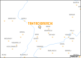 map of Tahtacıörencik