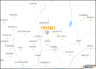 map of Tahtacı