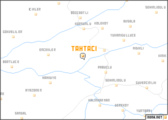 map of Tahtacı