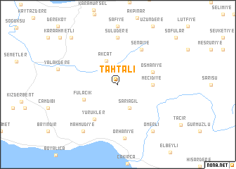 map of Tahtalı