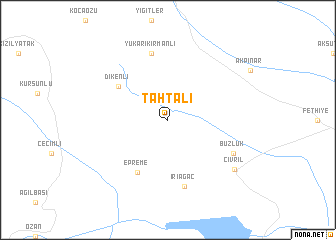map of Tahtalı