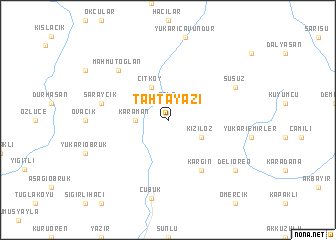 map of Tahtayazı