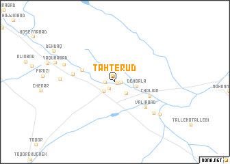 map of Taḩt-e Rūd