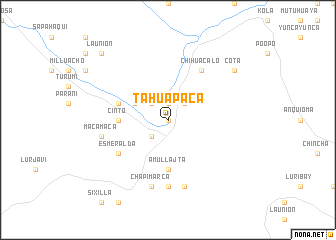 map of Tahuapaca