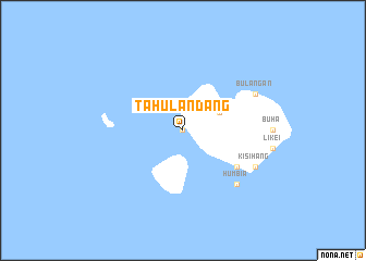 map of Tahulandang