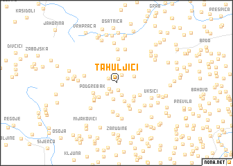 map of Tahuljići