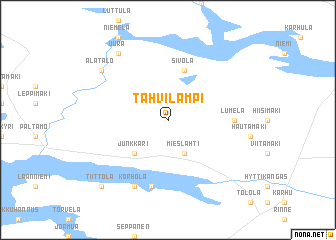 map of Tahvilampi