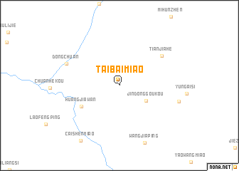map of Taibaimiao