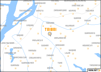 map of Taibai