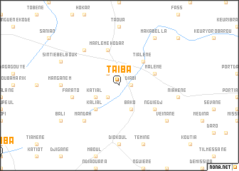 map of Taïba