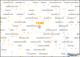 map of Taïba