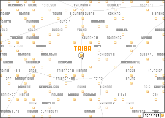 map of Taïba