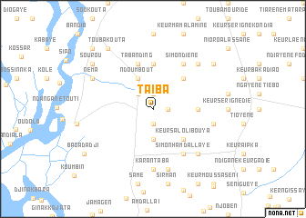 map of Taïba