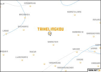 map of Taihelingkou