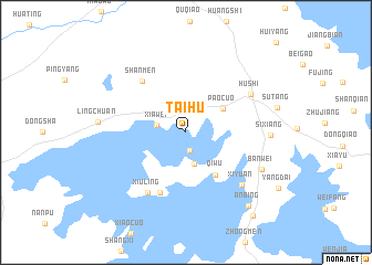 map of Taihu