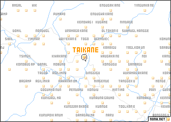 map of Taikane