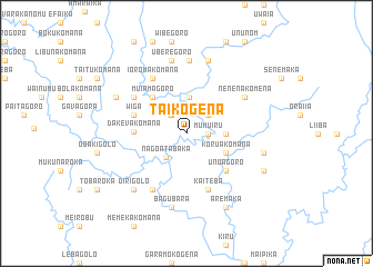 map of Taikogena