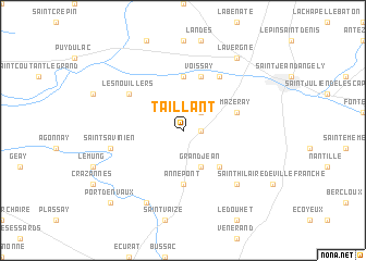 map of Taillant