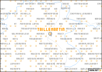 map of Taille Martin