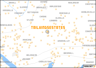 map of Tailwinds Estates