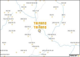 map of Tainano