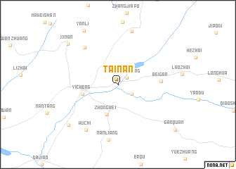 map of Tainan