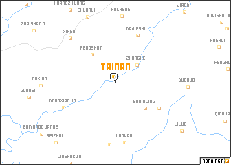 map of Tainan